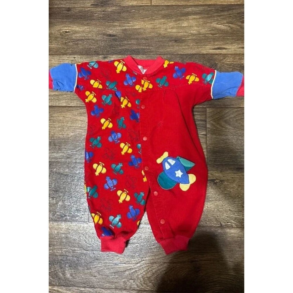 Vintage Airplane Onsie 12m